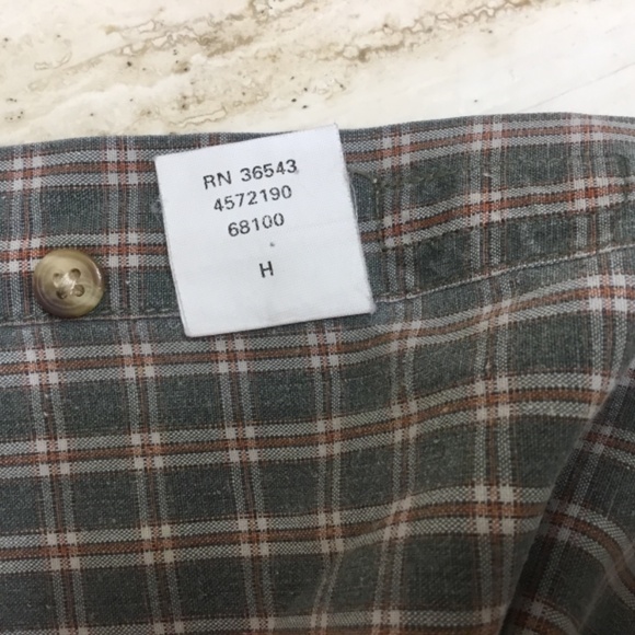 Men's Izod Plaid Button Down Long Sleeve Shirt Size Large - Picture 6 of 7